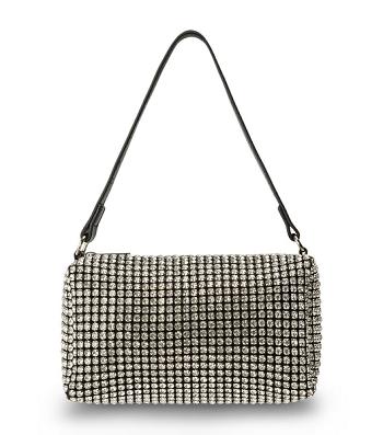 Tony Bianco Moma Clear Crystal Mini Handbags Accessories Sølv | DKJKU59306