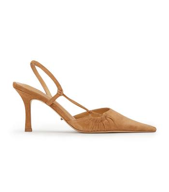 Tony Bianco Sakai Butterscotch Ruskind 8cm Court Sko Gul | ZDKNQ29570