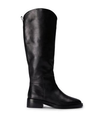 Tony Bianco Tyler Black Como 4cm Mid Calf Støvler Sort | DKDFL89767